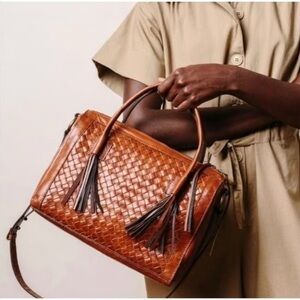 The Noonday Collection Monterey Leather Woven Bag